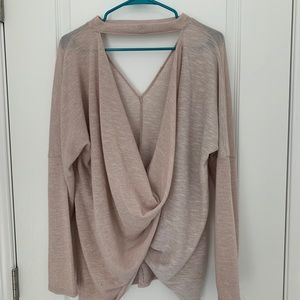 Open back serial sweater